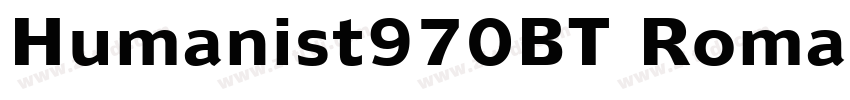 Humanist970BT Roman字体转换